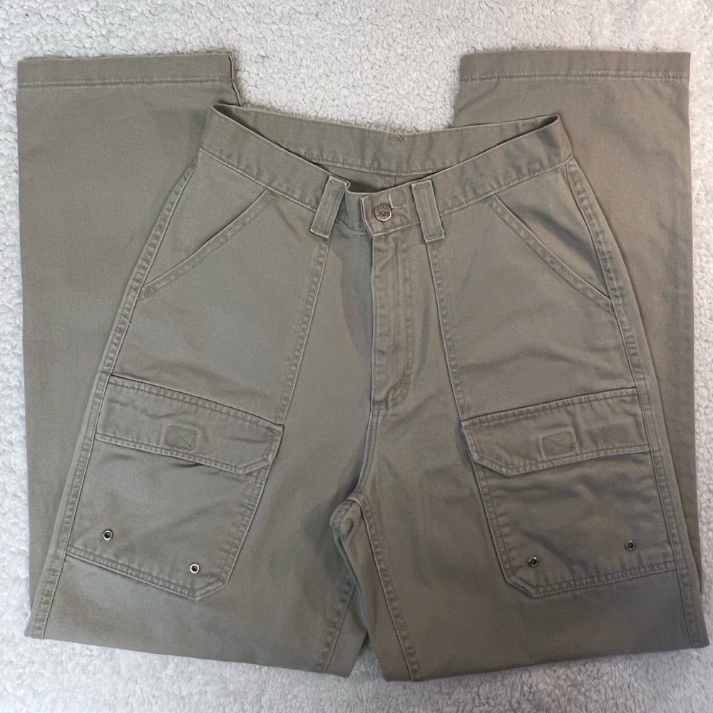 Lee Riveted Women's Cargo Utility Pants with Pockets Tan Size 8 - Picture 10 of 10